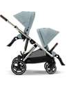 Cybex Gazelle S Stroller - Sky Blue - from Birth up to 4 Years - Multifunctional Double Pushchairs