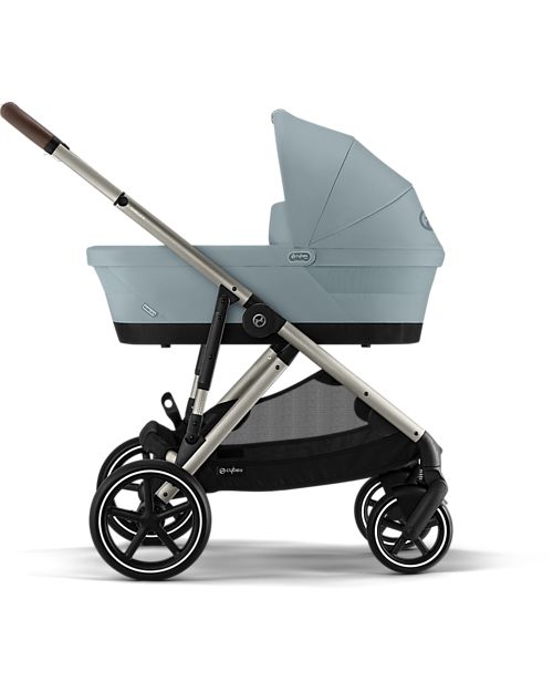 Cybex Gazelle S Stroller - Sky Blue - from Birth up to 4 Years - Multifunctional Double Pushchairs