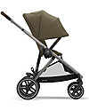 Cybex Gazelle S Stroller - Taupe/Classic Beige - From Single to Double! Double Pushchairs