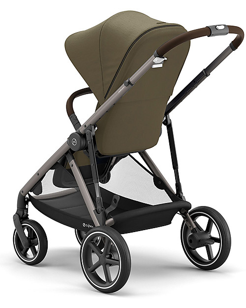 Cybex Gazelle S Stroller - Taupe/Classic Beige - From Single to Double! Double Pushchairs