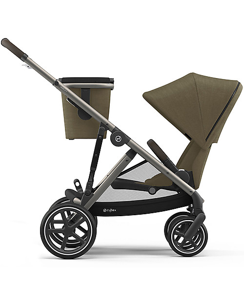 Cybex Gazelle S Stroller - Taupe/Classic Beige - From Single to Double! Double Pushchairs