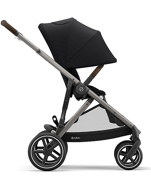 Cybex Gazelle S Stroller - Taupe/Deep Black - From Single to Double! Double Pushchairs