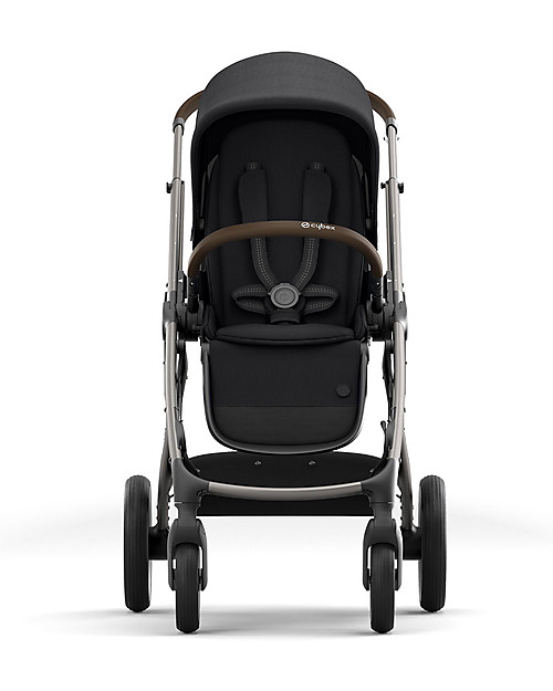 Cybex Gazelle S Stroller - Taupe/Deep Black - From Single to Double! Double Pushchairs