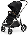 Cybex Gazelle S Stroller - Taupe/Deep Black - From Single to Double! Double Pushchairs