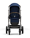 Cybex Gazelle S Stroller - Taupe/Navy Blue - From Single to Double! Double Pushchairs