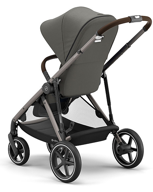 Cybex Gazelle S Stroller - Taupe/Soho Grey - From Single to Double! Double Pushchairs