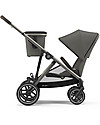 Cybex Gazelle S Stroller - Taupe/Soho Grey - From Single to Double! Double Pushchairs