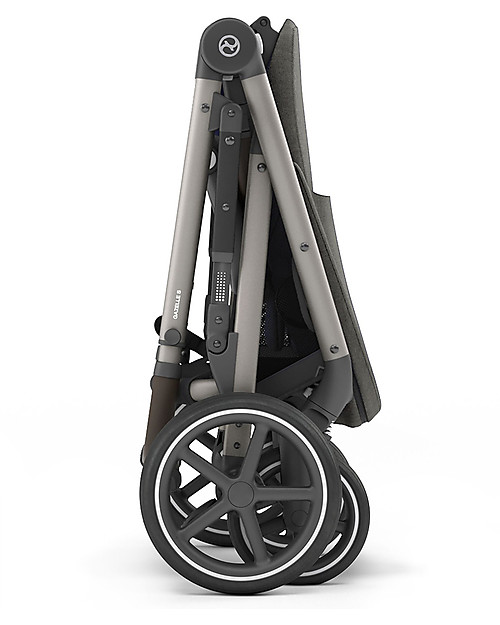 Cybex Gazelle S Stroller - Taupe/Soho Grey - From Single to Double! Double Pushchairs