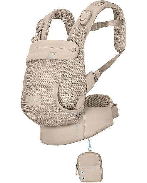 Cybex Laya Carrier - Almond Beige - Ergonomic and Breathable from Birth up to 3 Years Baby Carriers