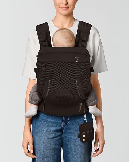Cybex Laya Carrier - Chocolate Brown - Ergonomic and Breathable from Birth up to 3 Years Baby Carriers