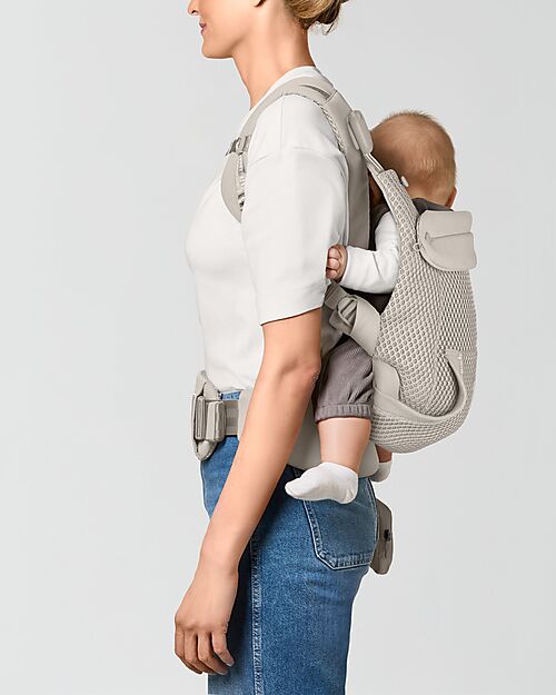 Cybex Laya Carrier - Dune Grey - Ergonomic and Breathable from Birth up to 3 Years Baby Carriers