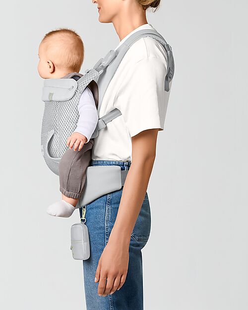 Cybex Laya Carrier - Fog Grey - Ergonomic and Breathable from Birth up to 3 Years Baby Carriers