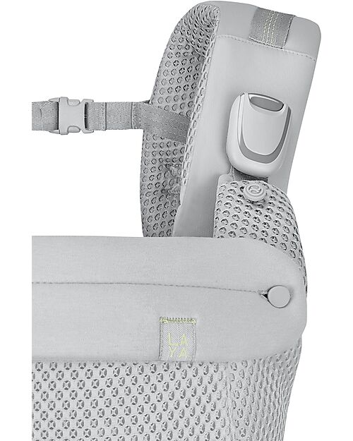 Cybex Laya Carrier - Fog Grey - Ergonomic and Breathable from Birth up to 3 Years Baby Carriers