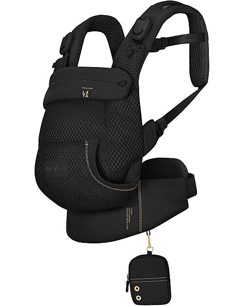 Cybex Laya Carrier - Magic Black - Ergonomic and Breathable from Birth up to 3 Years Baby Carriers