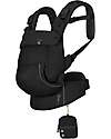 Cybex Laya Carrier - Magic Black - Ergonomic and Breathable from Birth up to 3 Years Baby Carriers