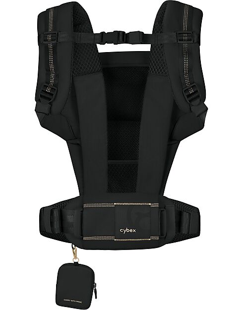 Cybex Laya Carrier - Magic Black - Ergonomic and Breathable from Birth up to 3 Years Baby Carriers