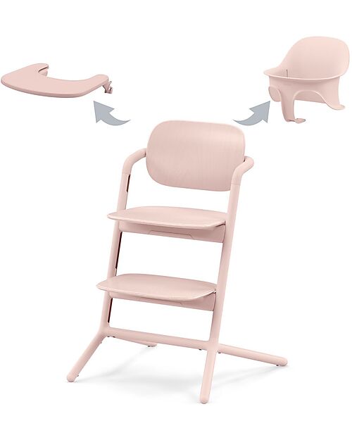 Cybex Lemo 3in1 Evolutive Highchair - Pearl Pink/Light Pink High Chairs