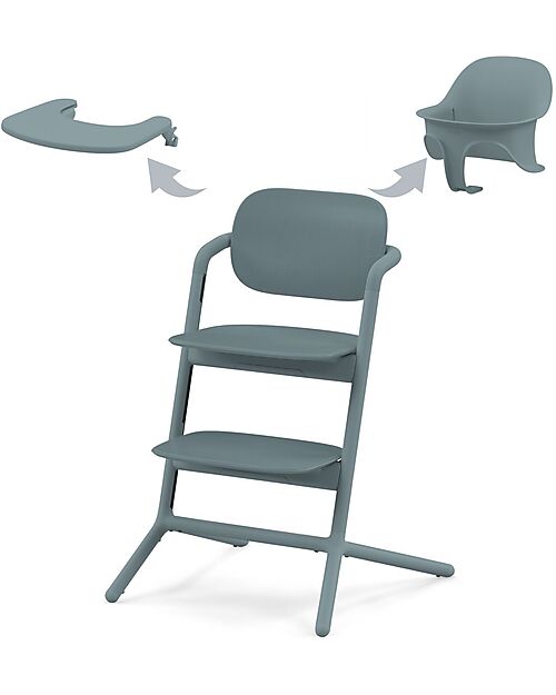 Cybex Lemo 3in1 Evolutive Highchair - Stone Blue/Mid Blue High Chairs