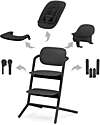 Cybex Lemo 4in1 Evolutive Highchair - Stunning Black / Black High Chairs