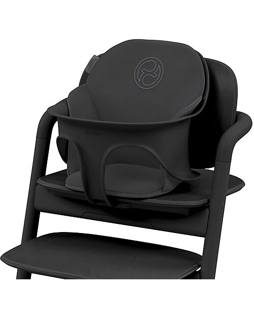 Cybex Lemo Highchair Cushion - Stunning Black/Black - Super Comfort Accessories for High Chairs