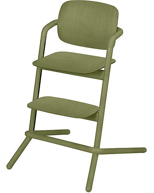 Cybex Lemo Highchair - Wood/Outback Green - 0-99 years! High Chairs