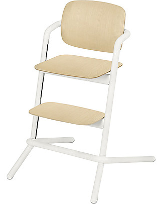 Cybex Lemo Highchair - Wood/Porcelaine White - 0-99 years! High Chairs