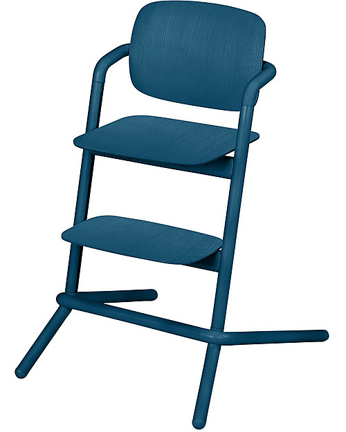 Cybex Lemo Highchair - Wood/Twilight Blue - 0-99 years! High Chairs