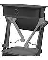 Cybex LEMO Learning Tower Set - Stunning Black - Antislip Pads Included High Chairs
