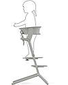 Cybex LEMO Learning Tower Set - Suede Grey - Antislip Pads Included High Chairs