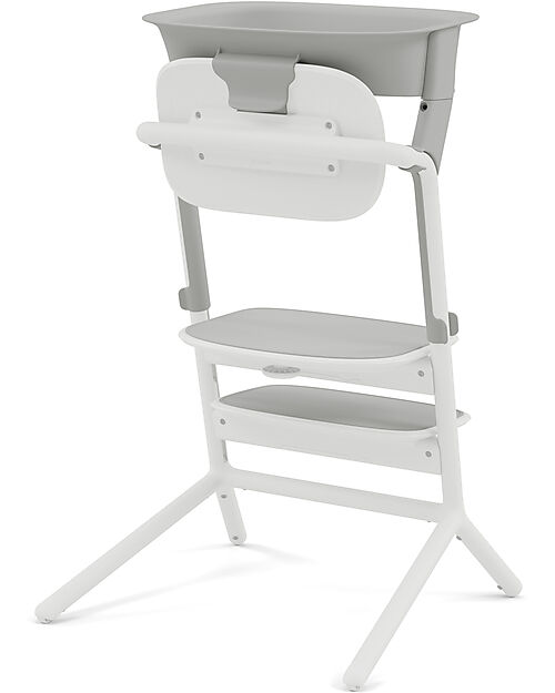 Cybex LEMO Learning Tower Set - Suede Grey - Antislip Pads Included High Chairs