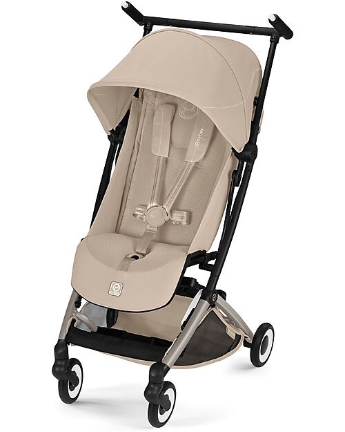 Cybex Libelle Stroller - Almond Beige - Taupe Frame - New Model Lights Strollers