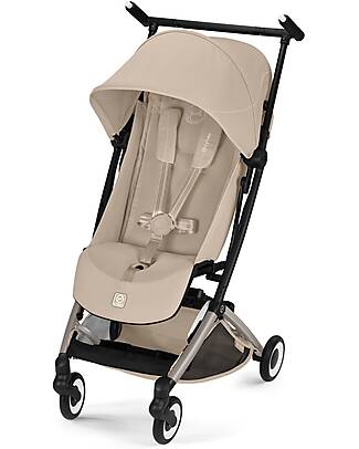 Cybex Libelle Stroller - Almond Beige - Taupe Frame - New Model Lights Strollers