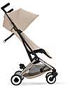 Cybex Libelle Stroller - Almond Beige - Taupe Frame - New Model Lights Strollers