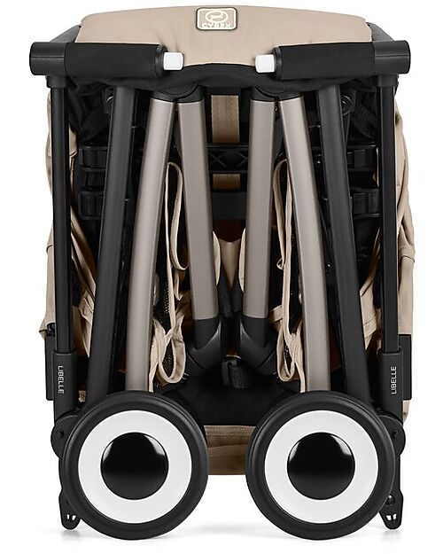 Cybex Libelle Stroller - Almond Beige - Taupe Frame - New Model Lights Strollers