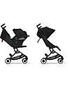 Cybex Libelle Stroller + Aton S2 i-Size Duo - Moon Black/Black Trio and Duo Strollers