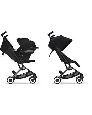 Cybex Libelle Stroller + Aton S2 i-Size Duo - Moon Black/Black Trio and Duo Strollers
