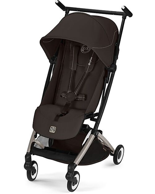 Cybex Libelle Stroller - Chocolate Brown - Taupe Frame - New Model Lights Strollers