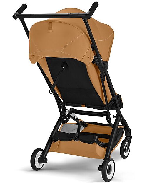 Cybex Libelle Stroller - Cinnamon Yellow - Black Frame - New Model Lights Strollers