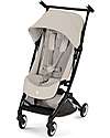 Cybex Libelle Stroller - Dune Grey - Black Frame - New Model Lights Strollers