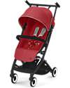 Cybex Libelle Stroller - Hibiscus Red/Red - from 6 Months - Light and Super Compact! Lights Strollers