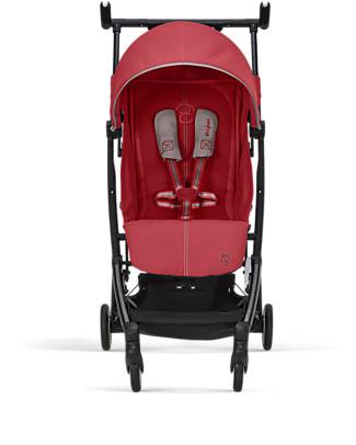 Cybex Libelle Stroller - Hibiscus Red/Red - from 6 Months - Light and Super Compact! Lights Strollers