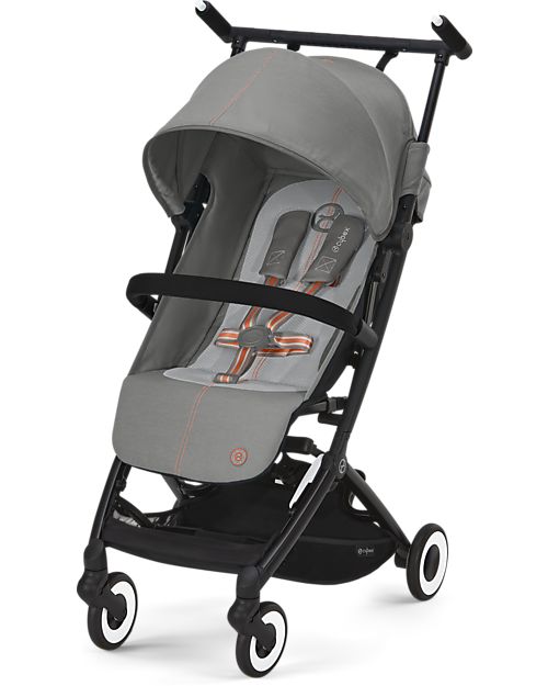 Cybex Libelle Stroller - Lava Grey/Mid Grey - from 6 Months - Light and Super Compact! Lights Strollers