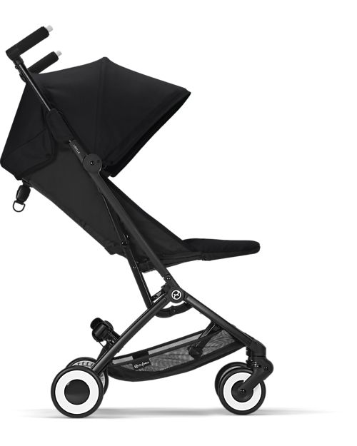 Cybex Libelle Stroller - Moon Black/Black - from 6 Months - Light and Super Compact! Lights Strollers