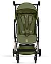 Cybex Libelle Stroller - Moss Green - Taupe Frame - New Model Lights Strollers