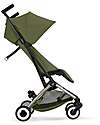 Cybex Libelle Stroller - Moss Green - Taupe Frame - New Model Lights Strollers