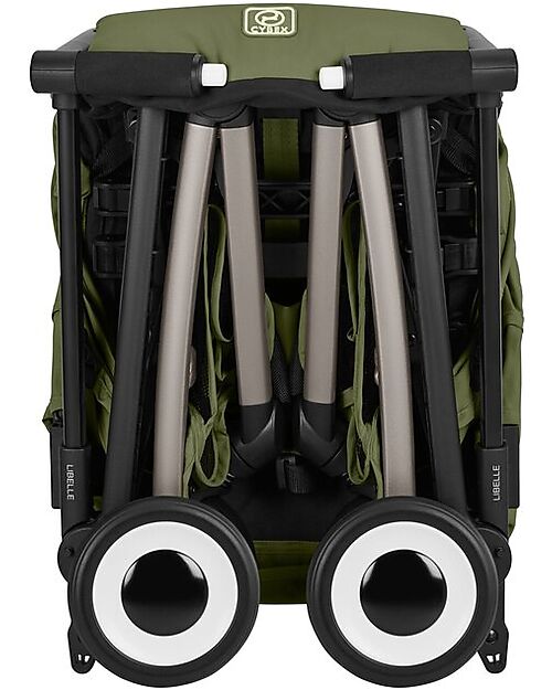 Cybex Libelle Stroller - Moss Green - Taupe Frame - New Model Lights Strollers