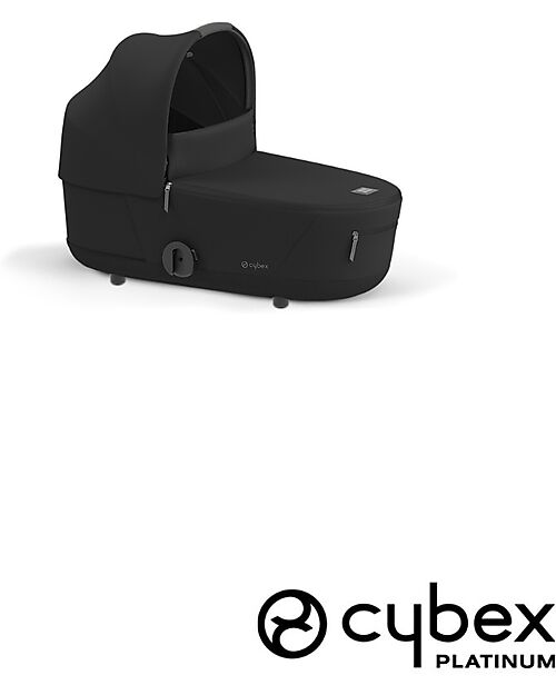 Cybex Lux Carrycot for Mios Stroller - Sepia Black - Comfortable Driving ​ Pram Systems