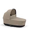 Cybex Lux Carrycot for Priam or E-Priam Stroller - Cozy Beige - Memory Foam Mattress Pram Systems