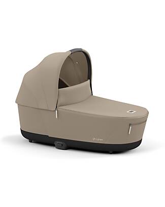 Cybex Lux Carrycot for Priam or E-Priam Stroller - Cozy Beige - Memory Foam Mattress Pram Systems