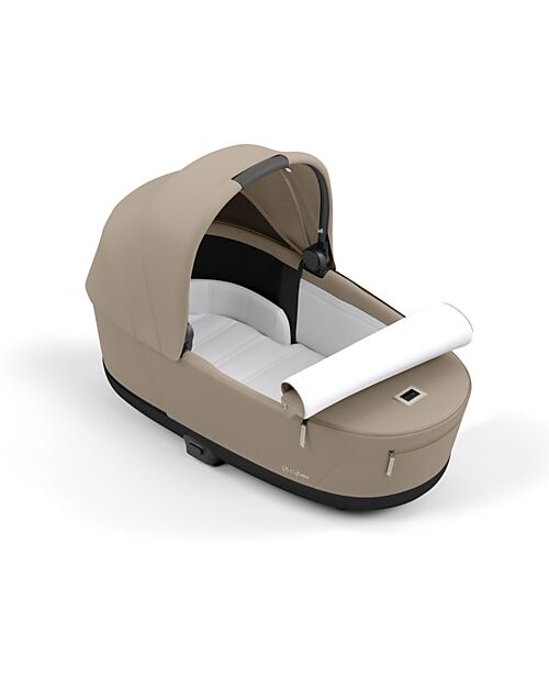 Cybex Lux Carrycot for Priam or E-Priam Stroller - Cozy Beige - Memory Foam Mattress Pram Systems